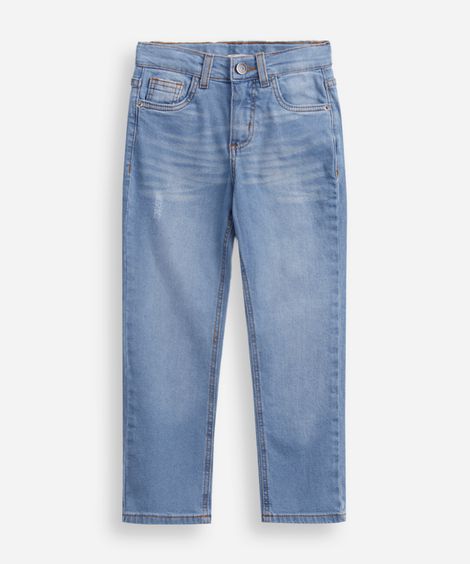 calça skinny infantil jeans azul