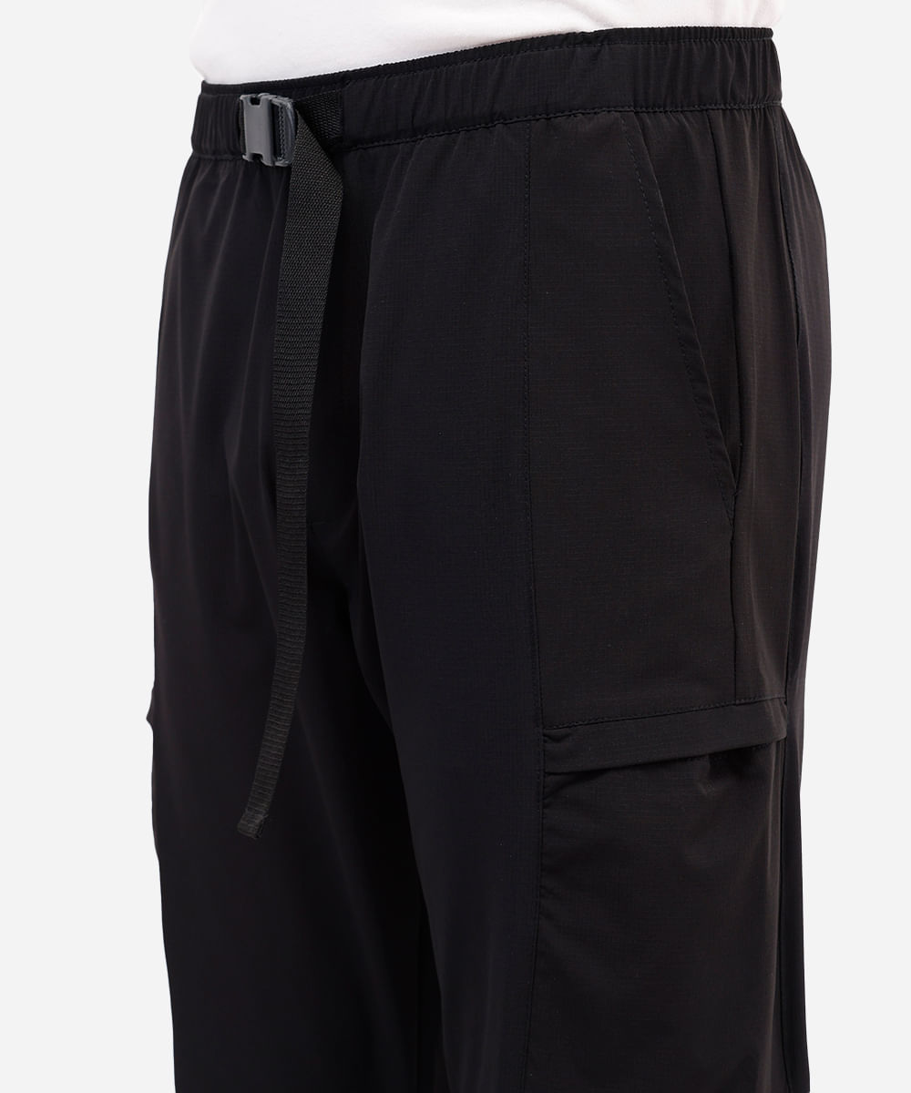 calça jogger masculina texturizada preta