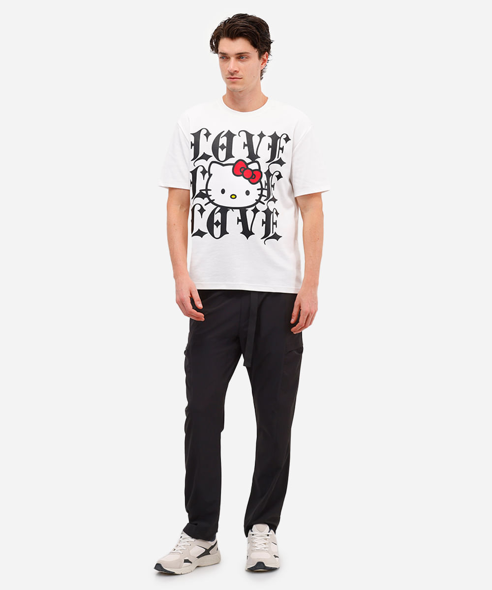 calça jogger masculina texturizada preta