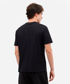 camiseta masculina de algodão snoopy pride preta