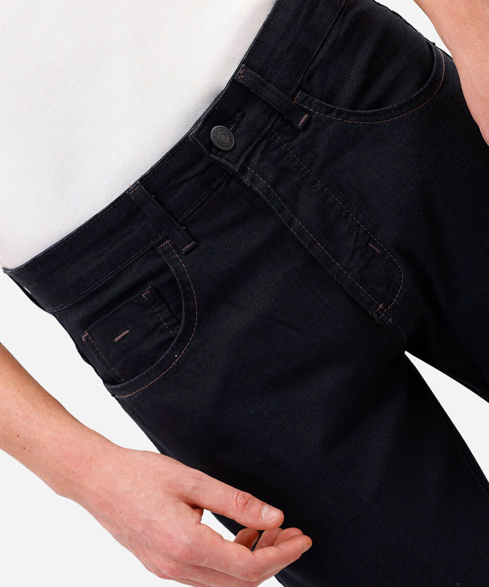 calça slim jeans  preto - black jeans
