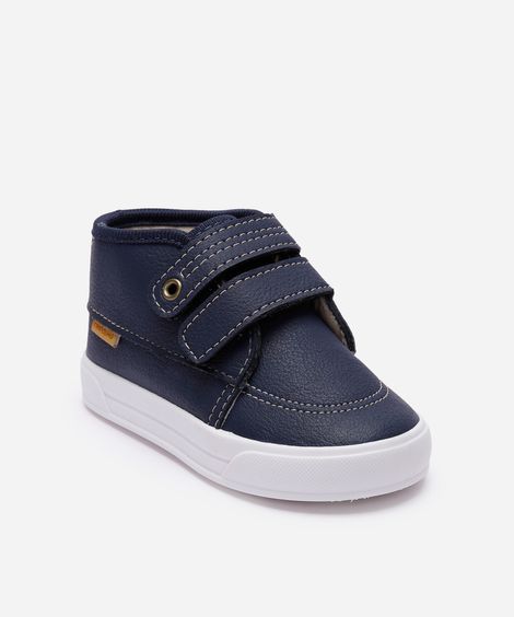 tênis cano alto velcro pimpolho azul