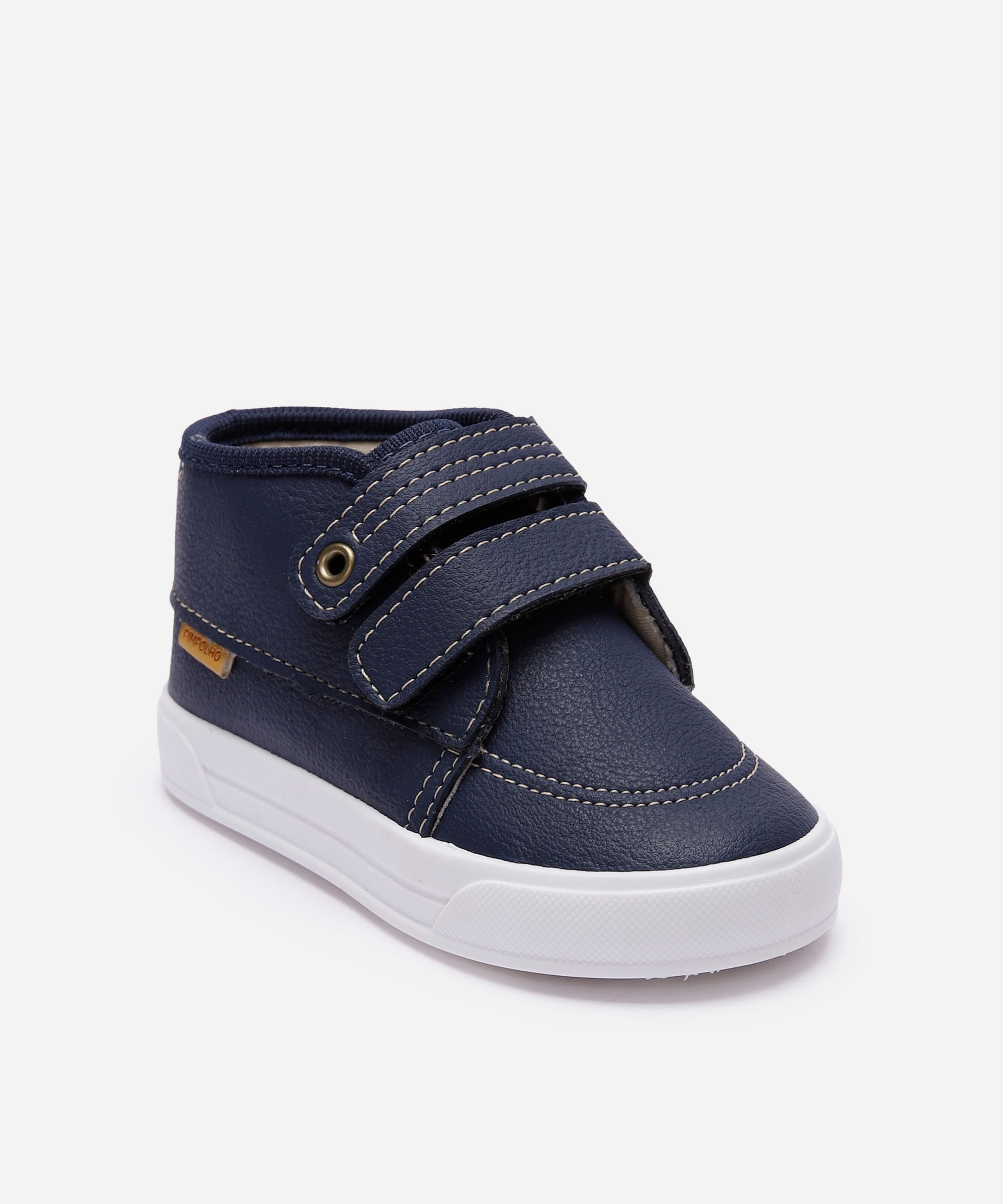 tênis cano alto velcro pimpolho azul