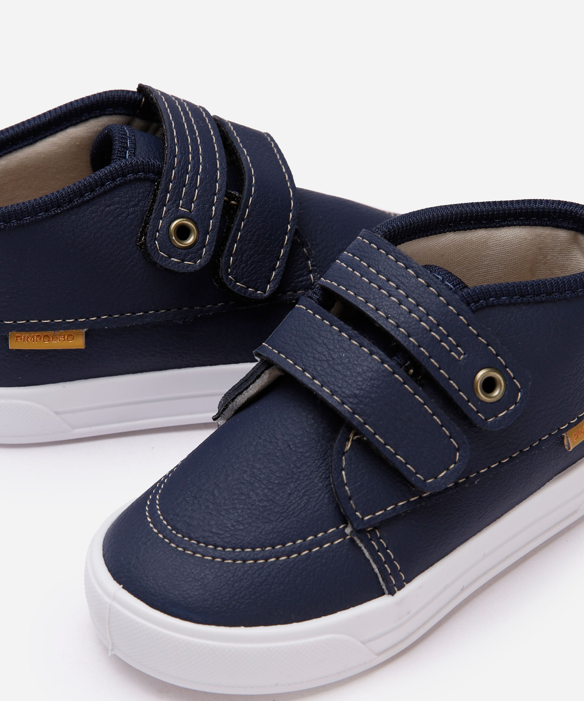 tênis cano alto velcro pimpolho azul