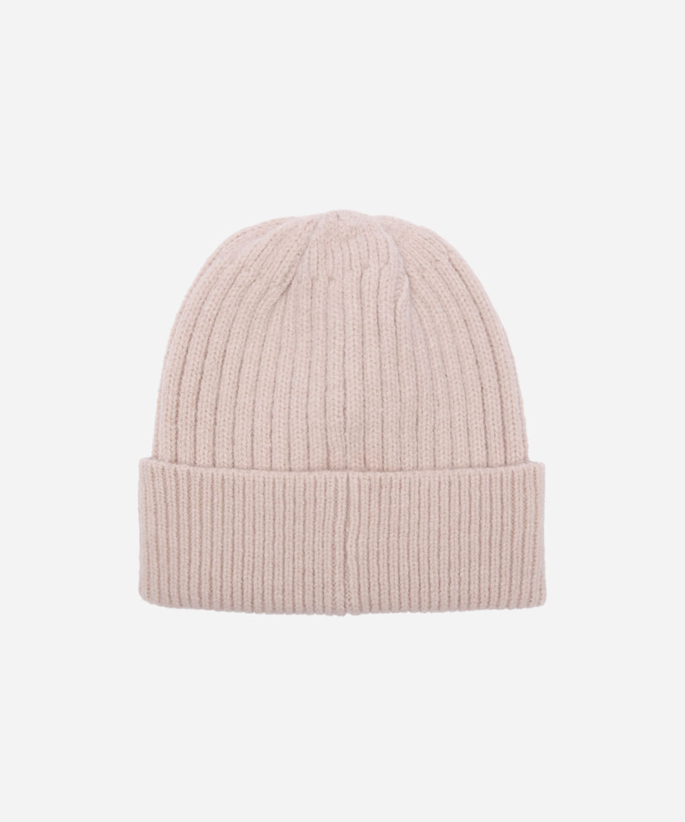 gorro feminino texturizado off white