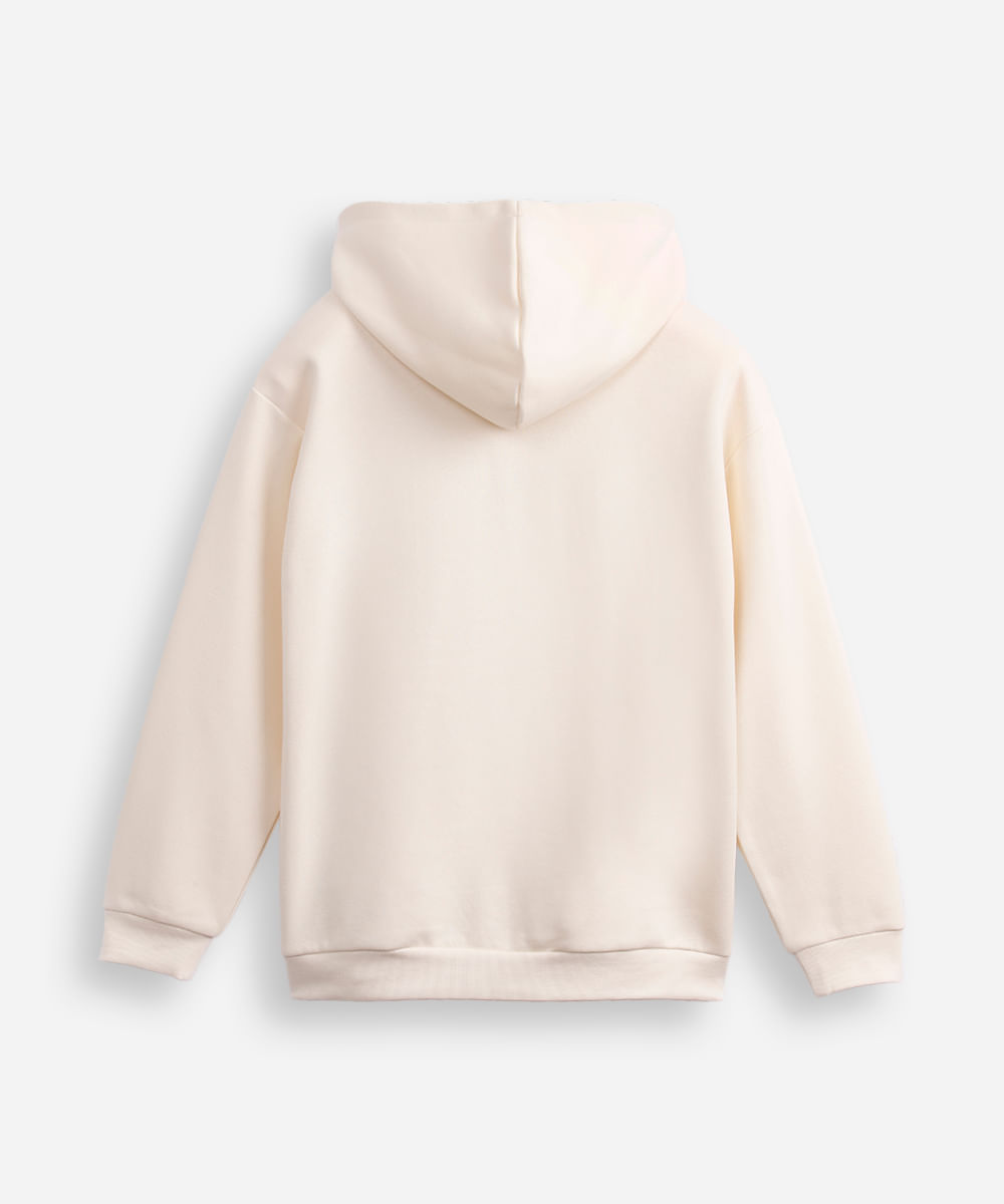 blusão de moletom juvenil com capuz gorillaz off white