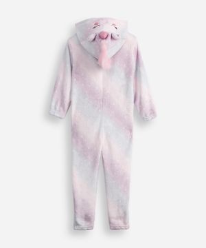 macacão infantil unicórnio fleece colorido