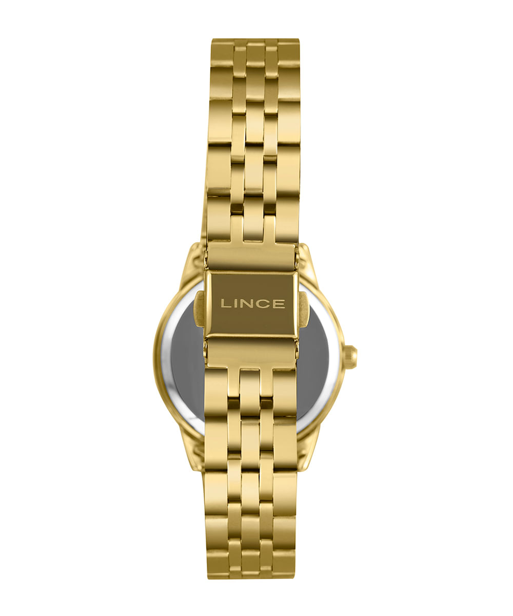 kit relógio feminino lince lrgm027l32 c2kx pj analógico dourado