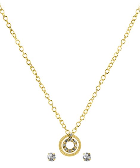 kit relógio feminino lince lqg4767l34ka9ic2kx analógico dourado