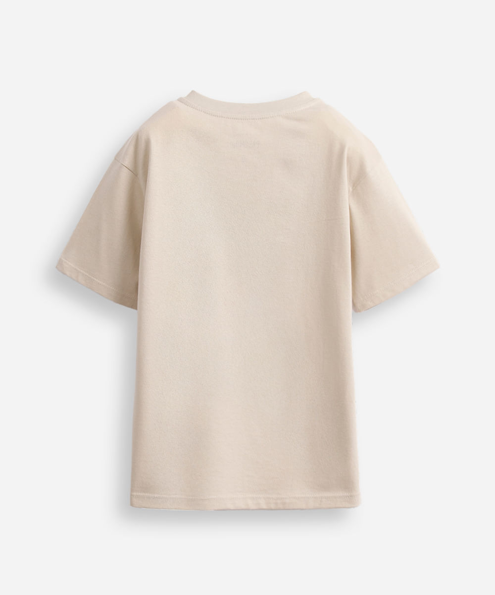 camiseta capivara skate bege