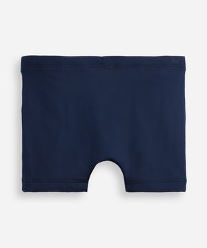 sunga infantil boxer bicolor azul