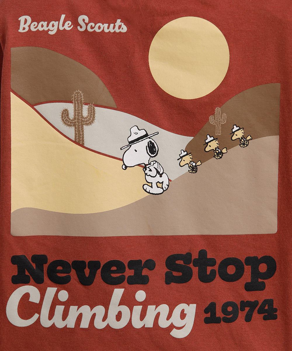blusa de algodão infantil manga longa snoopy vermelha