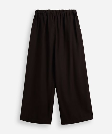 calça wide leg juvenil de alfaiataria preto