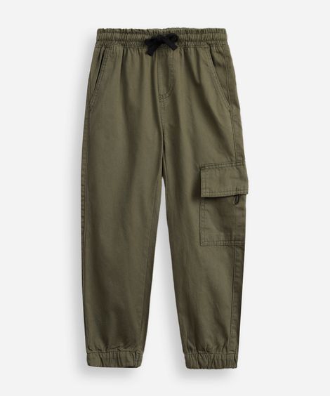 calça jogger infantil bolso verde
