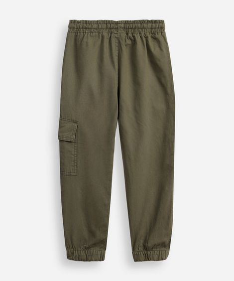 calça jogger infantil bolso verde