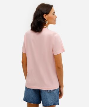 camiseta feminina de algodão jonas brothers rosa