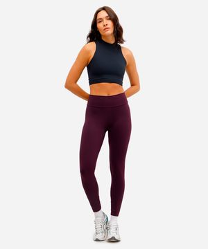 calça legging feminina esportiva ace roxa