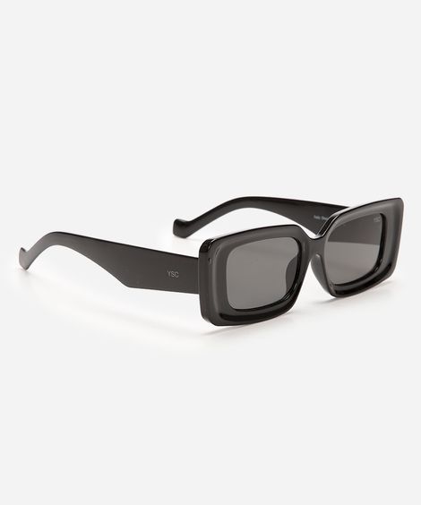 óculos de sol quadrado preto