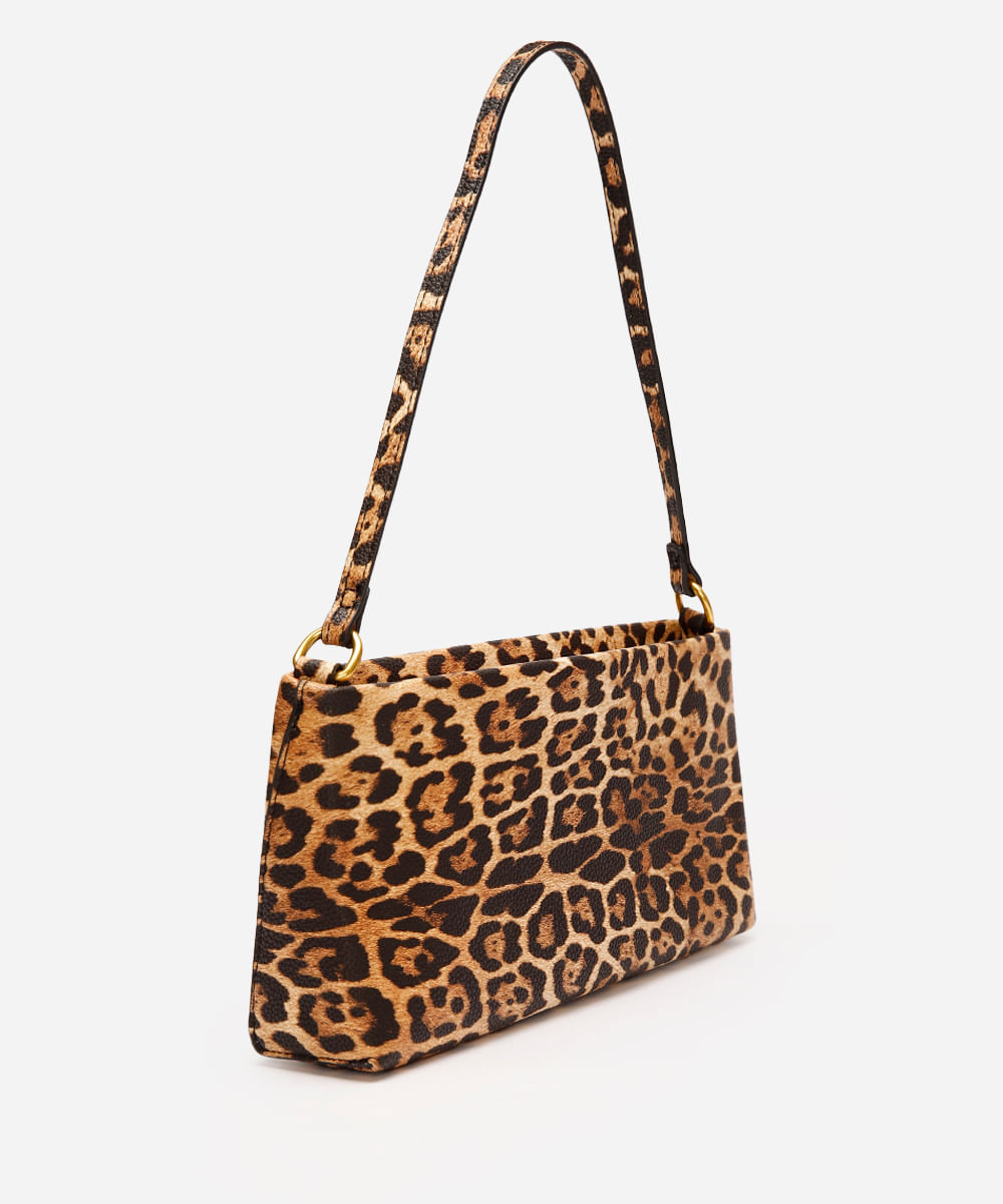bolsa baguete onça  - multicor