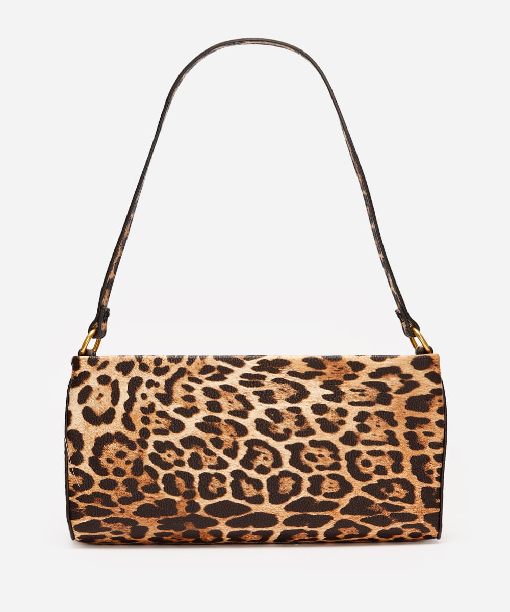 bolsa baguete onça  - multicor