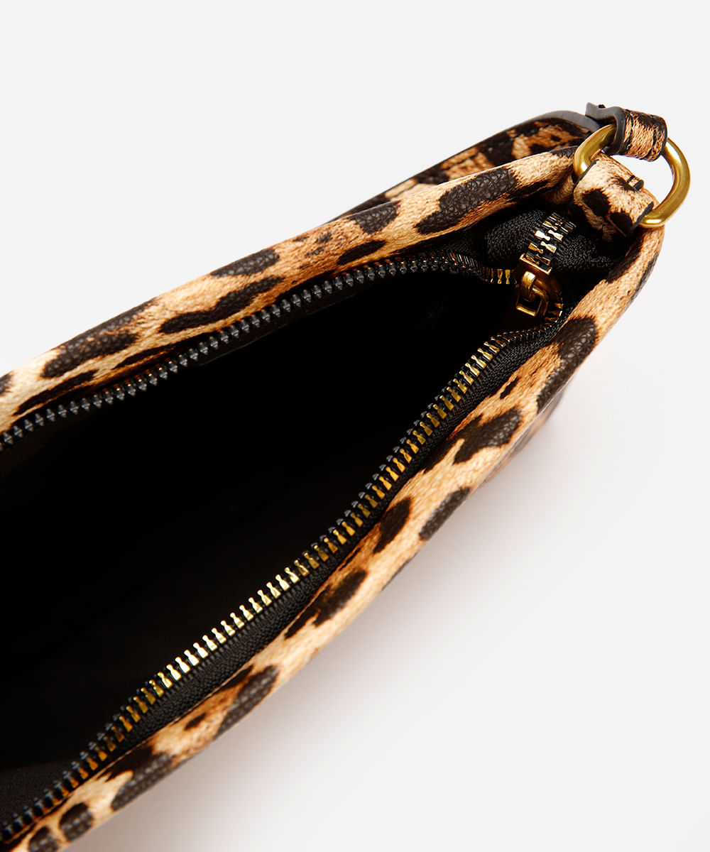 bolsa baguete onça  - multicor