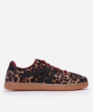 tênis bossa com recortes animal print ace colorido