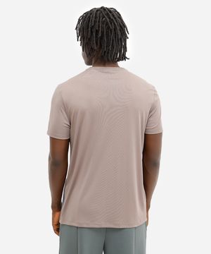 camiseta masculina esportiva ace degradê marrom