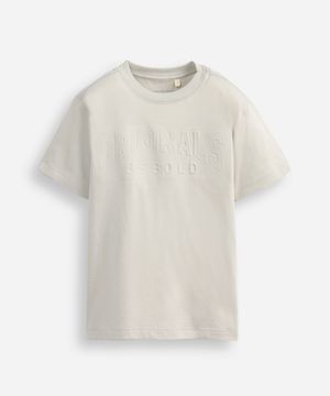 camiseta infantil manga curta originals be bold algodão cinza