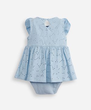 body saia laise babado azul