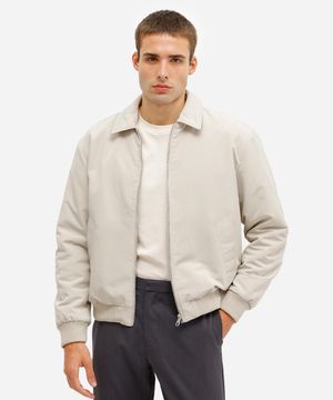 jaqueta bomber masculina bege
