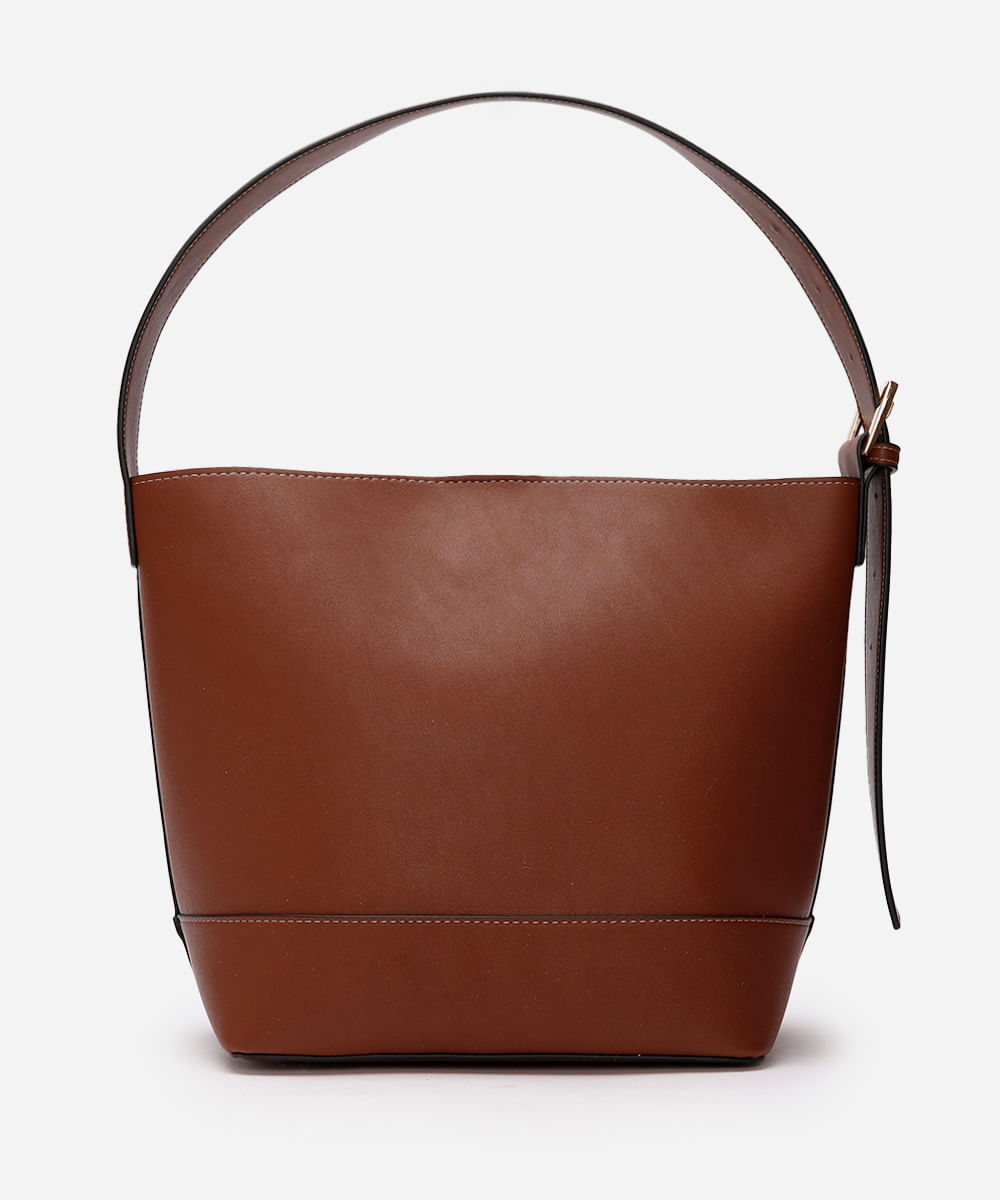 bolsa tiracolo alça ajustável marrom
