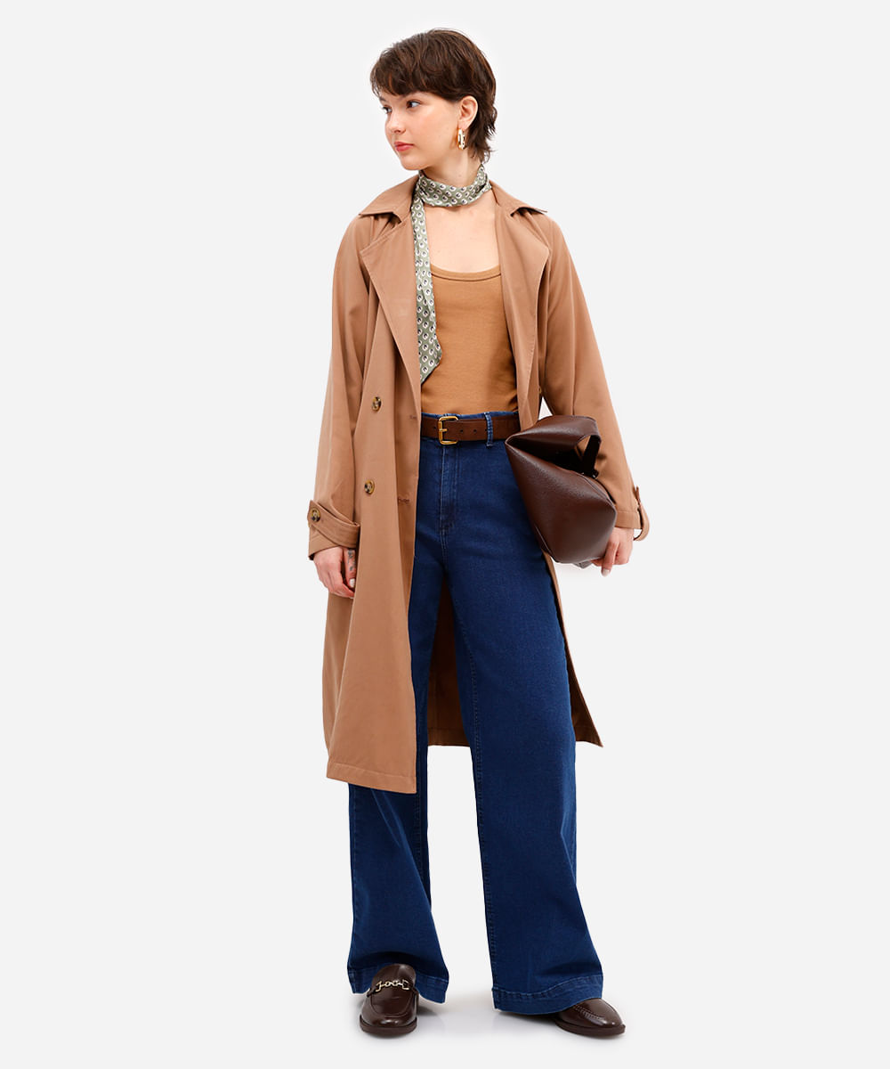 regata básica feminina algodão peruano marrom