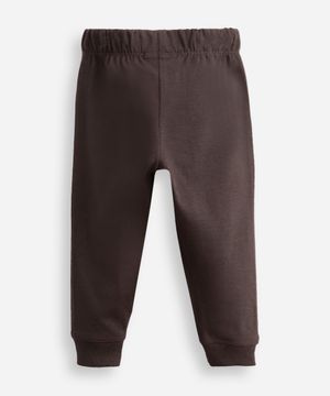 kit de 2 calça jogger infantis de algodão colorido