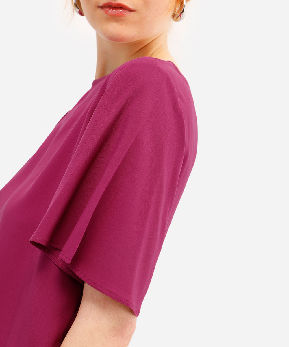 blusa feminina de viscose rosa