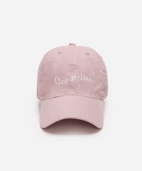 boné de sarja aba curva ciao bella rosa