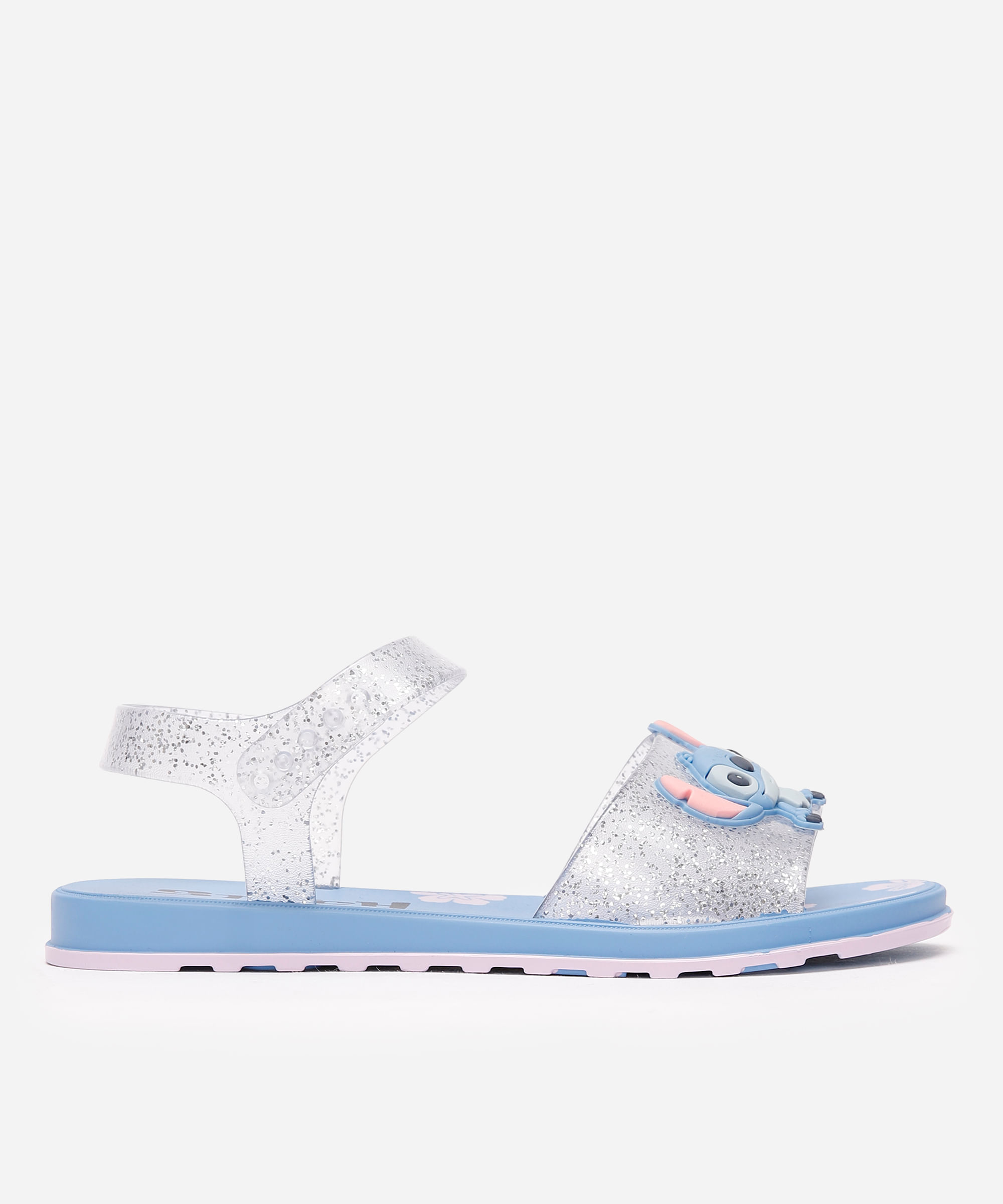 sandália infantil brilhos stitch azul
