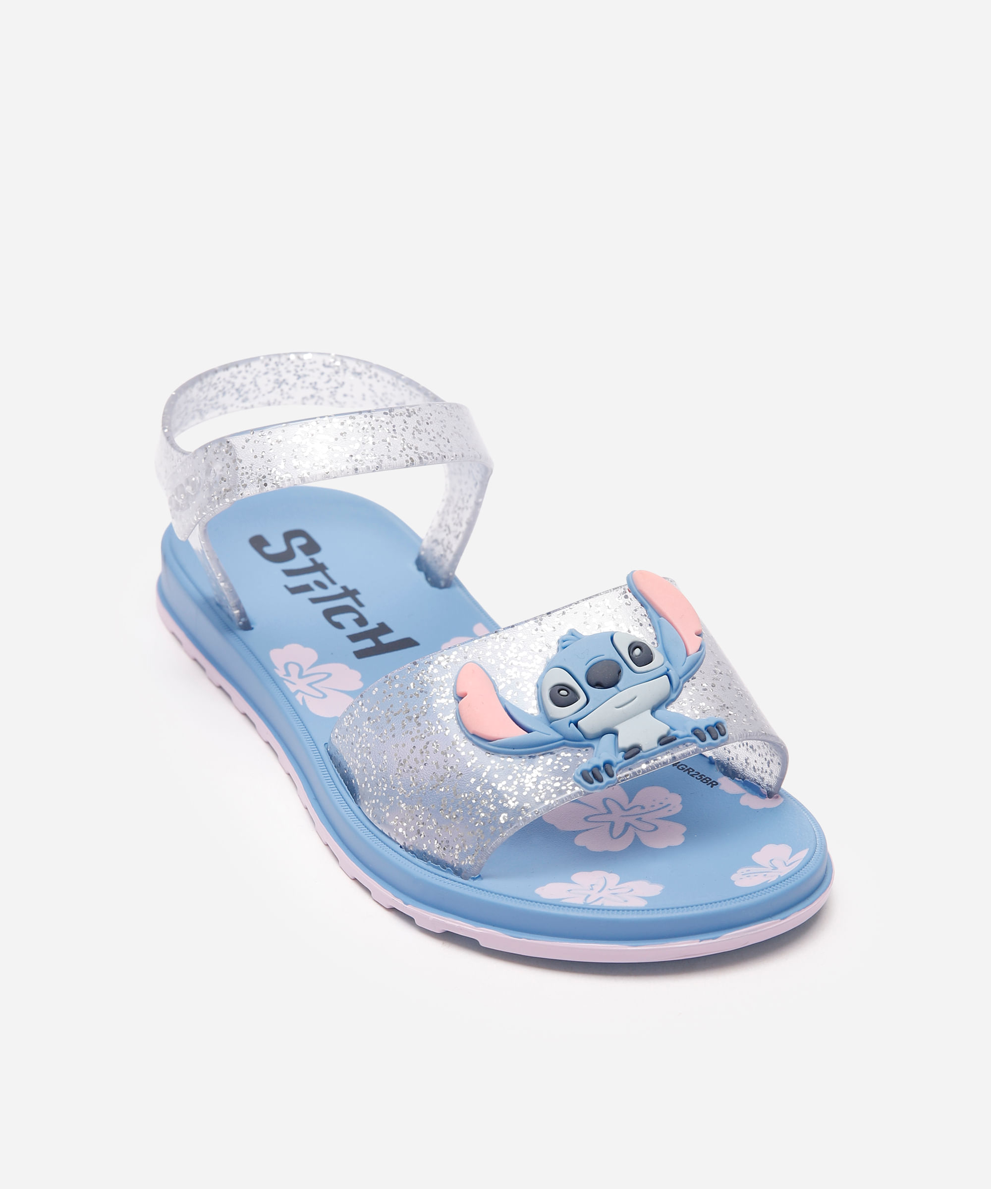 sandália infantil brilhos stitch azul