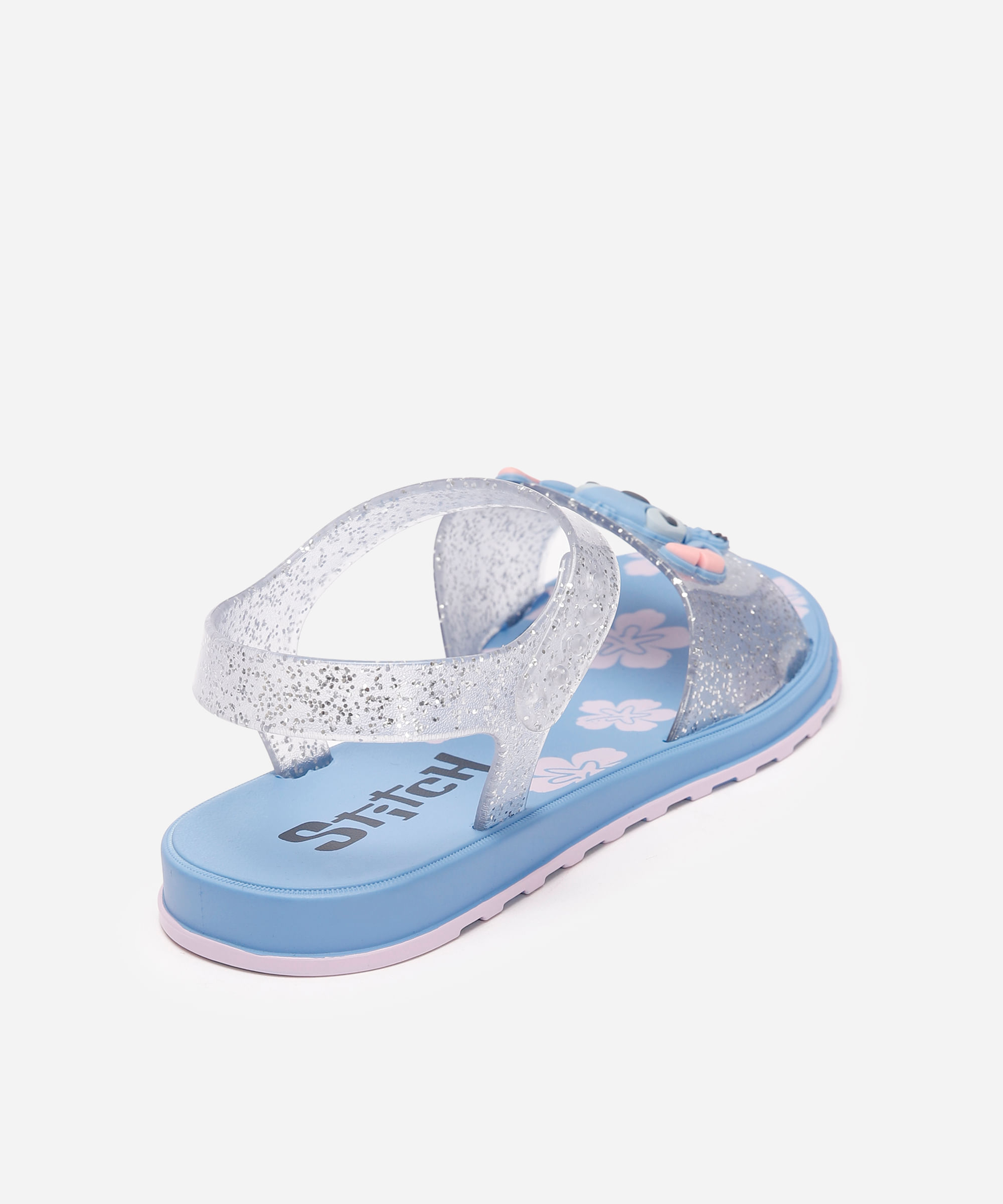 sandália infantil brilhos stitch azul
