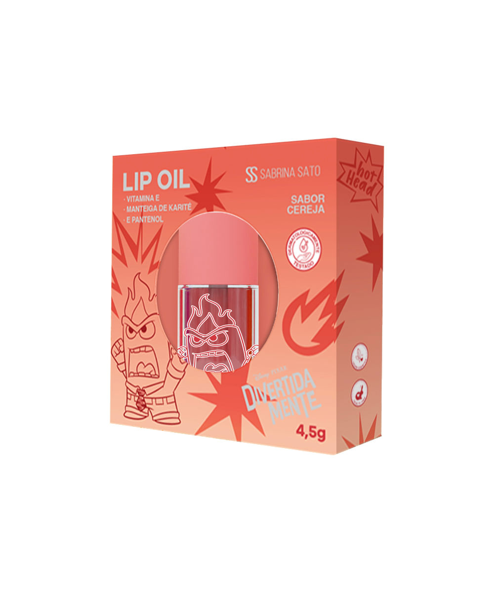 lip oil sabrina sato raiva divertidamente 4ml vermelho