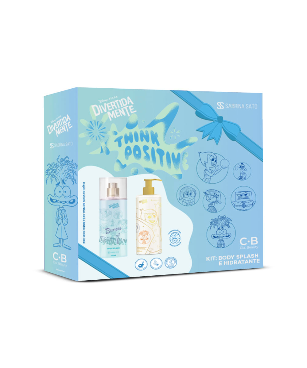 kit feminino sabrina sato body splash e hidratante divertidamente