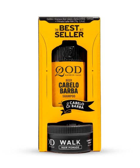 kit shampoo best seller premium beer 220ml e pomada walk 70g