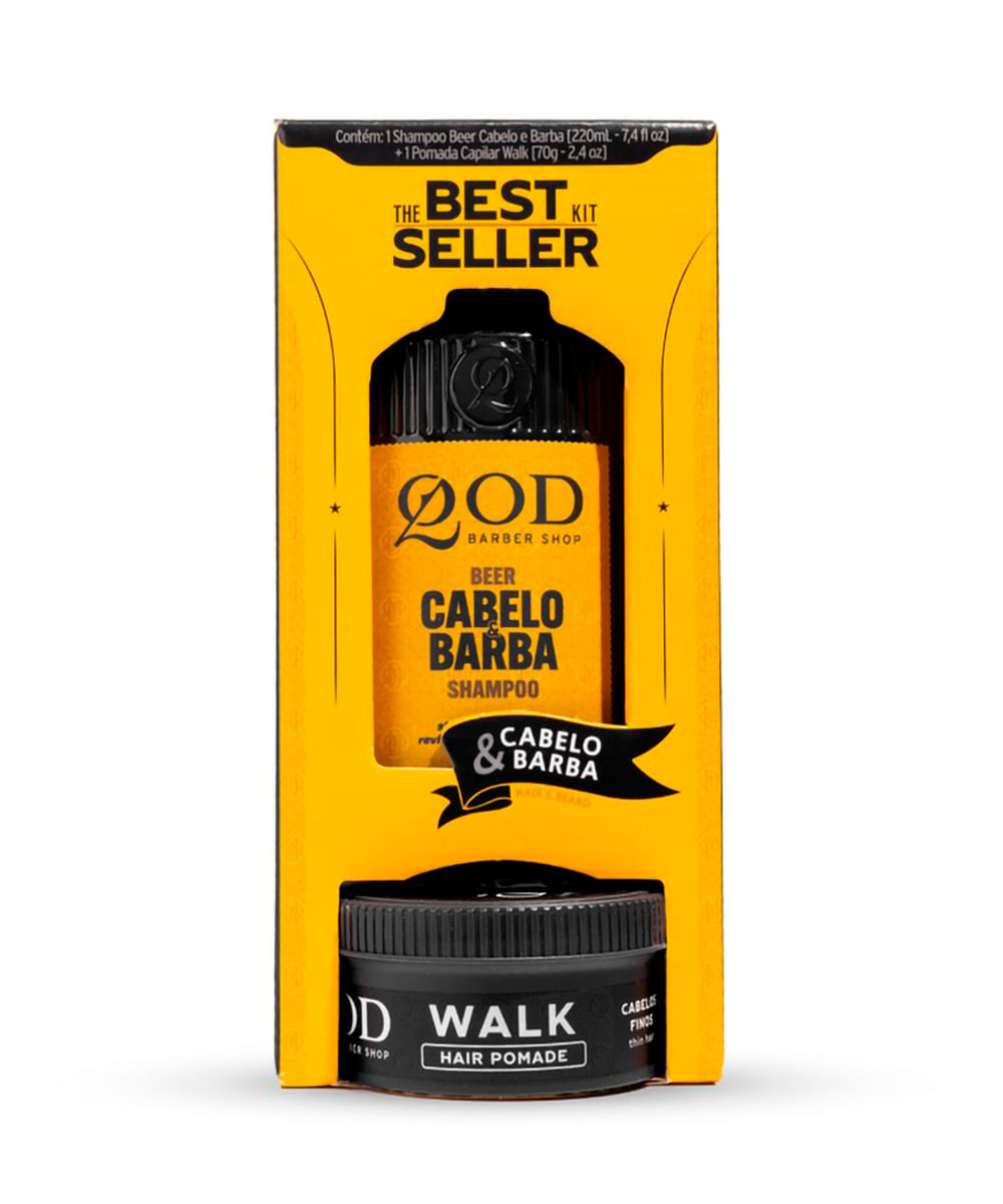 kit shampoo best seller premium beer 220ml e pomada walk 70g
