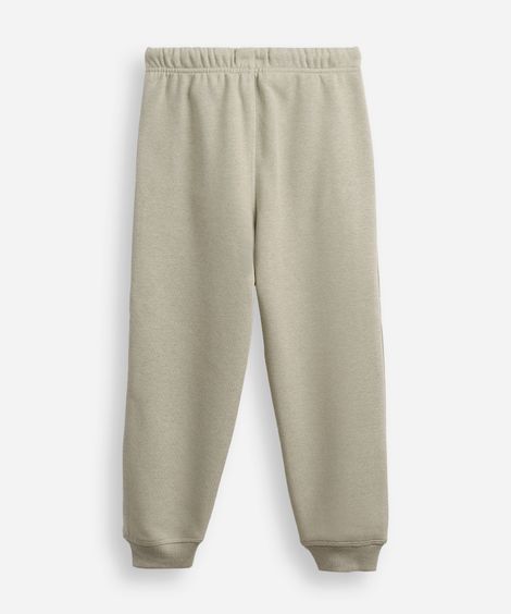 calça jogger infantil de moletom estampada verde