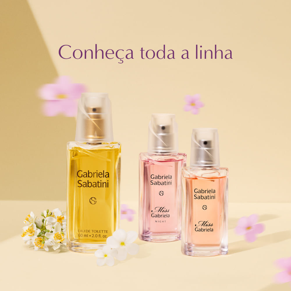 perfume feminino gabriela sabatini eau de toilette 60ml