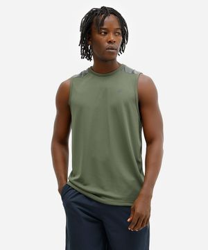 regata masculina bicolor esportivo ace verde