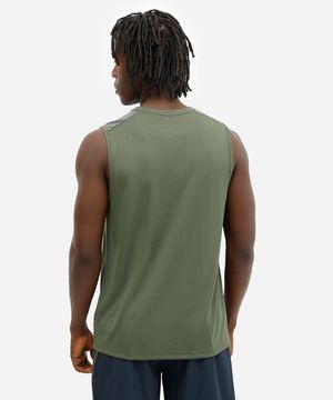 regata masculina bicolor esportivo ace verde