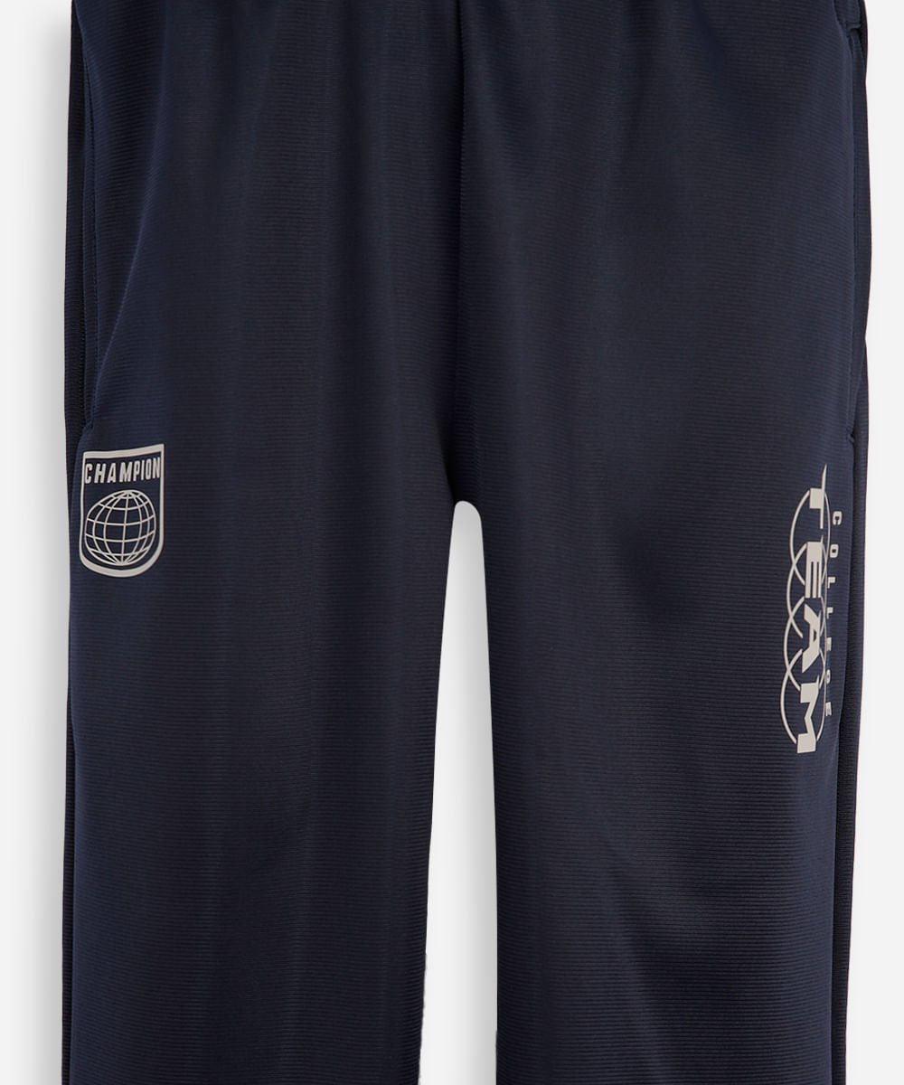 calça esportiva infantil bicolor azul