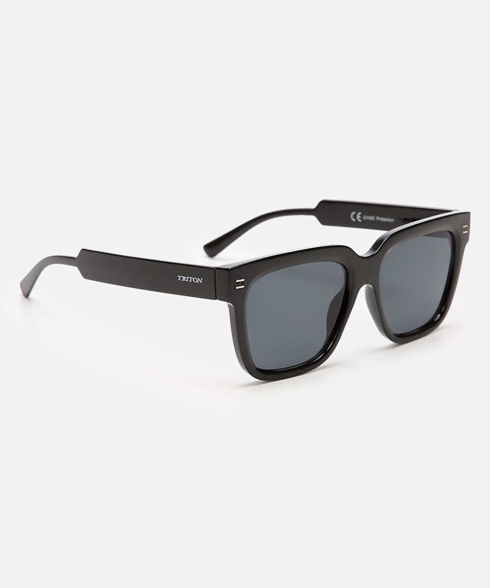 óculos de sol quadrado triton preto