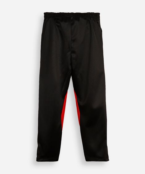 calça esportiva infantil bicolor preta
