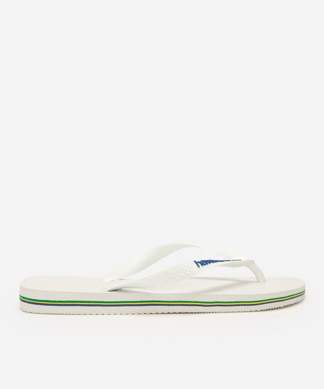 chinelo havaianas masculino brasil branco